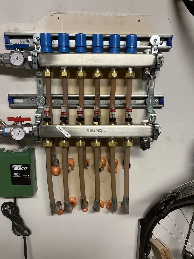 Plumber performing Gas Leak Detection at a residential property in Hamlet