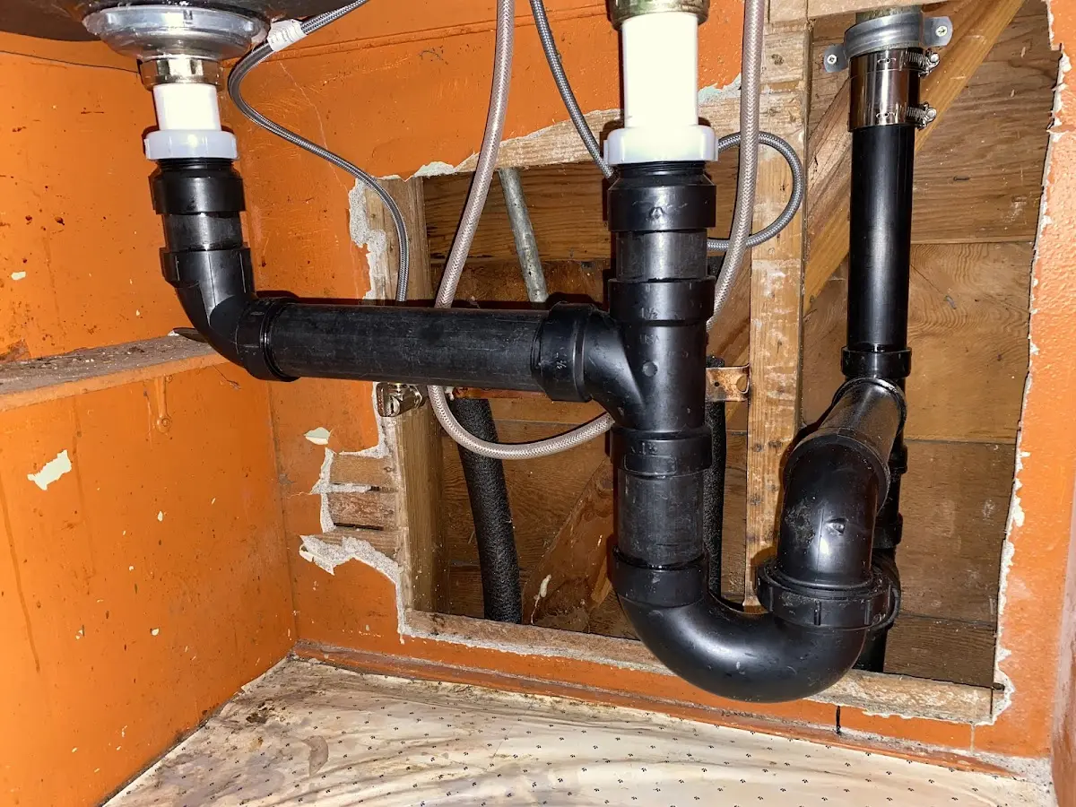 Professional Repiping Services equipment and tools on the job in Hamlet